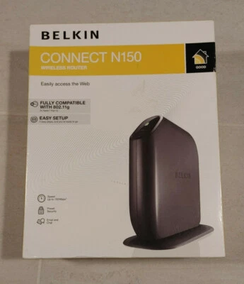 Belkin Connect N150 Wireless Router, 802.11b/g/n - Image 1 of 4