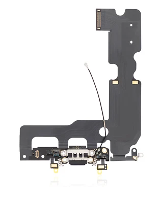 Cable flexible de puerto de carga compatible para iPhone 7 Plus Premium - negro azabache/mate Foto 1 de 4