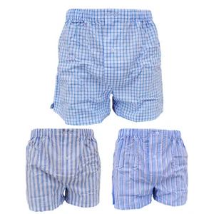 BOXER UOMO "NAVIGARE" TG 4/M 3 PEZZI ASSORTITO AZZURRO TELA COTONE - Foto 1 di 1