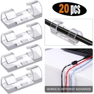 20 Stück Kabelclips für Desktop & Laden - ordentliches Kabelmanagement & Kabelhaltung - Bild 1 von 25