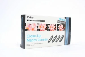 Vivitar 58mm Close-Up Macro Lenses (4-Piece Kit) UNOPENED - Picture 1 of 4