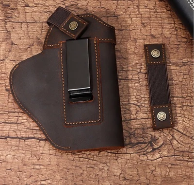 Tactical Leather Holster Concealed Carry IWB Pistol Holsters for Glock 17 19 43 - Image 1 of 4