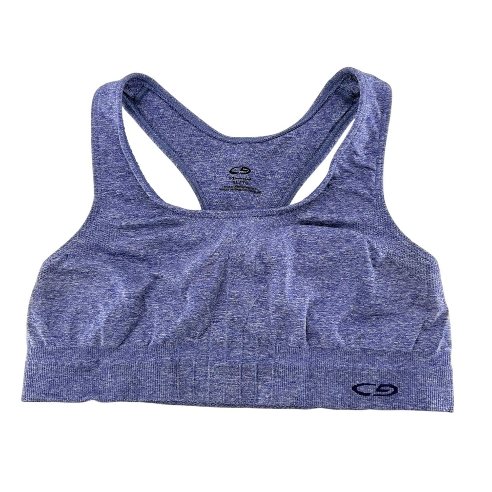 Sujetador deportivo C9 BY CHAMPION púrpura espalda deportiva sin costuras soporte medio XL para mujer Foto 1 de 4