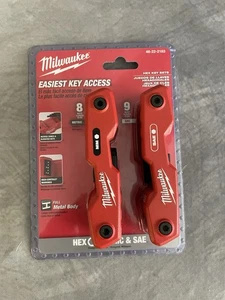 Milwaukee 17-Key Folding Hex Key Sets - SAE/Metric (NEW) - Picture 1 of 2