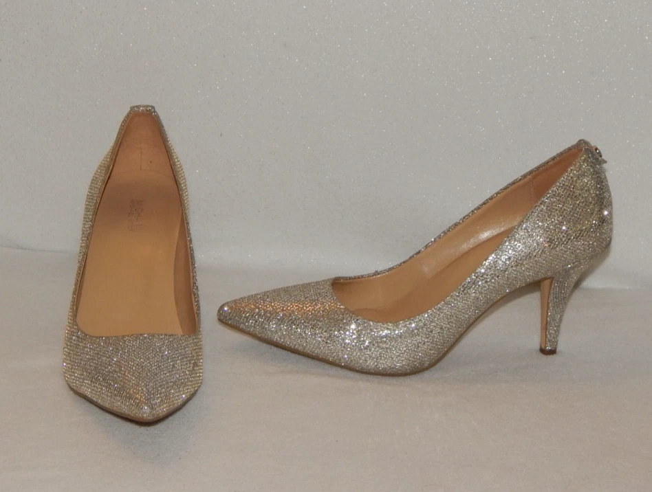 Michael MIchael Kors Women Size 8.5 Elisa PV18H Flex Glitter Pumps Evening Bride - Image 1 of 4