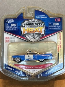 Neu 2010 Jada '59 1959 Cadillac Eldorado Polizeiauto Abzeichen Stadt Hitzewelle 1 #006 - Bild 1 von 6