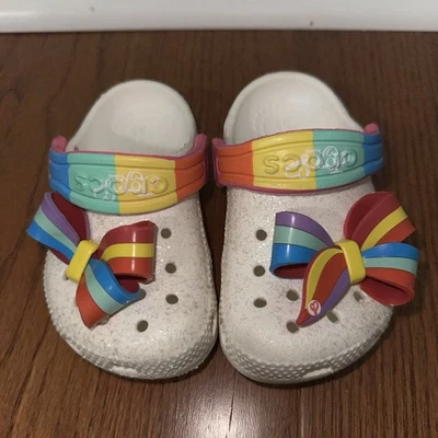 Crocs niña pequeña blanca con lazo talla C5 Foto 1 de 4