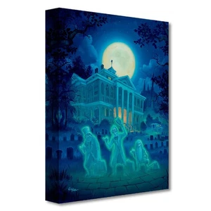 Beware of Hitchhiking Ghosts 16Hx12W Disney Fine Art by Rob Kaz - Picture 1 of 1