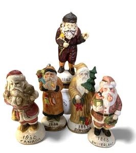 Eine Sammlung von 10 Weihnachtsmännern aus aller Welt. Weihnachtsdeko. - Bild 1 von 6