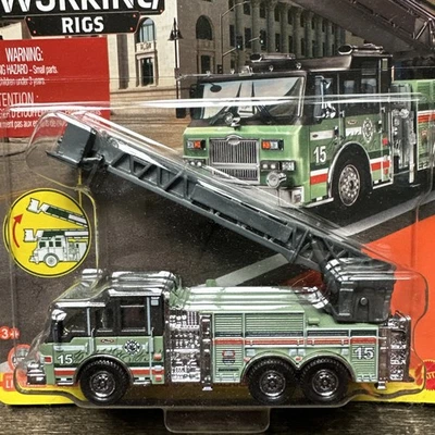 2023 Matchbox Working Rigs Pierce Velocity Aerial Platform Fire Truck - Image 1 of 4