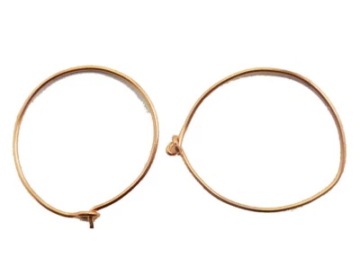 20 Pcs 20mm Earring FindingS Genuine Copper Jewelry Making 893 - Image 1 of 3