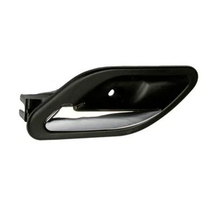 Left Front Inside Door Handle Black with Chrome -Fits 2001-2003 BMW E39 5 Series - Picture 1 of 2