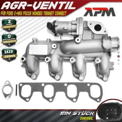 Valvola EGR per Ford C-Max Focus II DA DB Mondeo IV BA7 Transit Connect 1.8 TDCi - Immagine 1 di 4