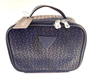 GUESS -  Kosmetiktasche Tasche Koffer Waschtasche Beauty Case bag blau / NEU US