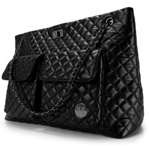 BADGLEY MISCHKA Diana Vegan Leather Tote Weekender Travel Bag - Picture 1 of 33
