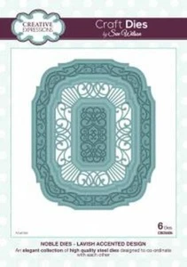 lavish accented design - noble dies -creative expression sue wilson - ced5506 - Picture 1 of 1