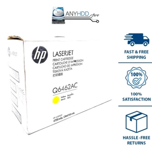 GENUINO Nuevo Tóner Chorro Láser Amarillo HP Q6462AC - Imagen 1 de 1