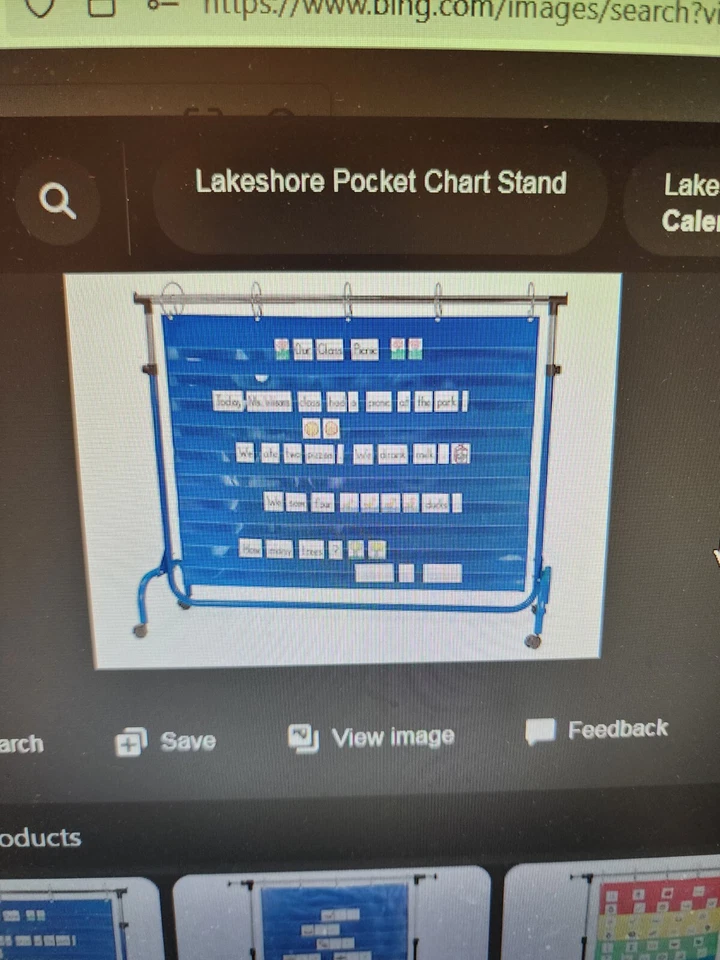 Lakeshore очень широкая регулируемая карманная подставка для карт - Изображение 1 из 4