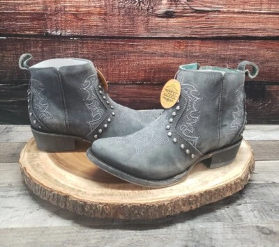 Corral Boots 6.5 M Western Embroidery And Stud Gray C3729 $200 - Image 1 of 4