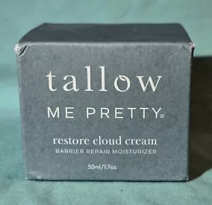 Echte Tallow Me Pretty Restore Cloud Creme *NEU* Neu im Karton 1,7 Unzen Gesichtsfeuchtigkeitscreme - Bild 1 von 3