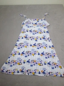 Disney Tsum Tsum Dress Kids Girls Medium White Hawaiian - Picture 1 of 12