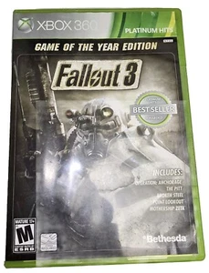Fallout 3 Game of the Year Edition (Microsoft Xbox 360) Platinum Complete CIB - Picture 1 of 4