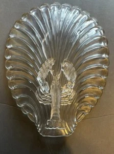 Mikasa Crystal Sea Fare Frosted Lobster Teardrop Shape Platter 17” x 12" GERMANY - Picture 1 of 8