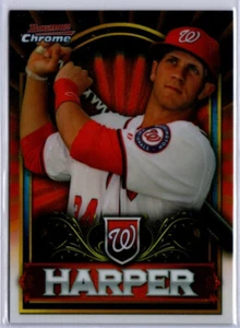 2011 Bowman Chrom Baseball rot Bryce Harper EINSATZ Nationals Einzelhandel exklusiv - Bild 1 von 1