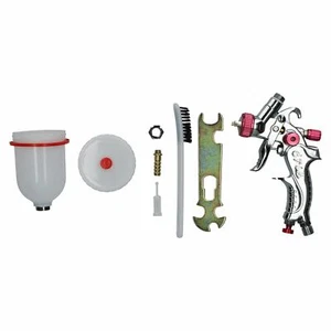 Mini pistola pulverizadora de alimentación por gravedad HVLP ROJA 0,8 mm boquilla AT811 - Imagen 1 de 5