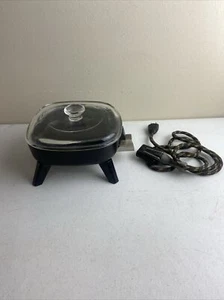 Vintage Toastmaster-Handi Pan Model 8G13 Glass Cover E214351 7” Tested - Picture 1 of 7