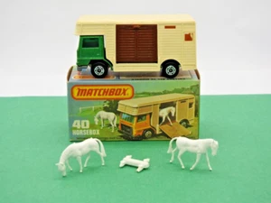 MATCHBOX SUPERFAST HORSEBOX No.40 IN HTF ITALIAN SCRIPT K BOX 1980-83 - Picture 1 of 10