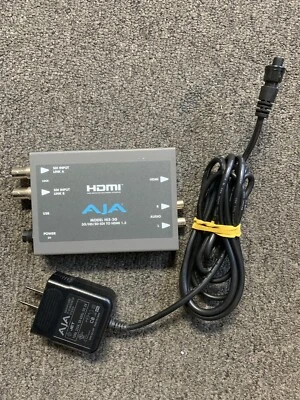 AJA Hi5-3G 3G/Dual Link/HD-SD-SDI to HDMI Converter w/ PSU - Image 1 of 3