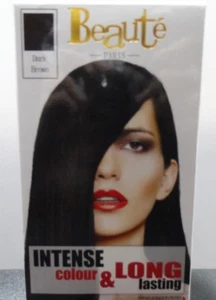 BEAUTE PARIS HAIR DYE RICH COLOUR DARK BROWN - Picture 1 of 4
