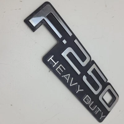1997 Ford F-250 Heavy Duty Front Fender F-250 Heavy Duty Emblem Badge Chrome - Image 1 of 3