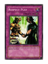 Respect Play - Mint / Near Mint Condition YUGIOH Card