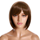 US Lady Girl Bob Wig Women's Short Straight Bangs Full Hair Wigs Cosplay Party