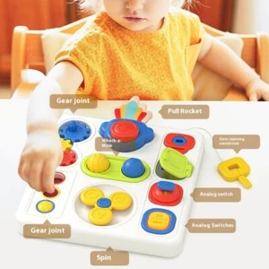 Cognitive Sound Light Baby Busy Board Montessori Sensory Toy Educational Toys - Picture 1 of 11