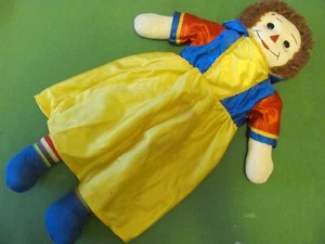Vintage Raggedy Ann 22" Stuffed Plush Toy Dress up with Wacky Bear Dress. - Picture 1 of 7
