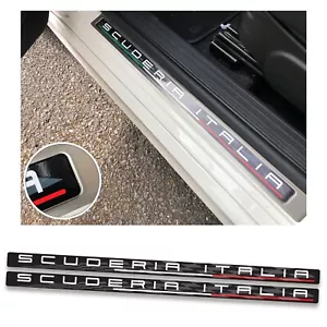 Scuderia Italia Racing Door Sill Protector Inlays Decals Fits Fiat Abarth 595 - Picture 1 of 4