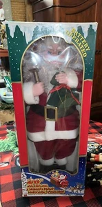 Vintage Weihnachten B&D 26" musikalischer beweglicher Weihnachtsmann. Nagelneu. A-29 - Bild 1 von 6