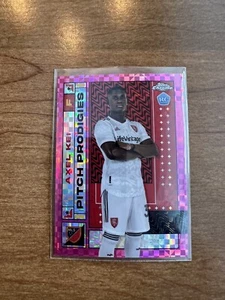 2022 Topps Chrome MLS #27 Axel Kei Pitch Prodigies Pink X-Fractor-Real Salt Lake - Picture 1 of 2