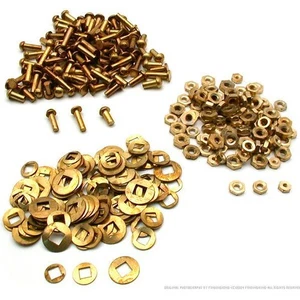 300 Clock Rivets Square Hole Washers Nuts Repair Parts - Picture 1 of 4