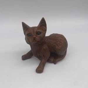 Vintage Red Mill Brown Cat Kitten Figurine Made In America - Picture 1 of 7