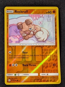 Rockruff 123/236 - SM Cosmic Eclipse Reverse Holo LP Pokemon TCG - Picture 1 of 2