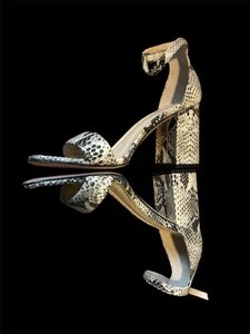 J. McLaughlin Shauna Damenschuhe mit Absatz Größe 9 Schlangenmuster klobig - Bild 1 von 8