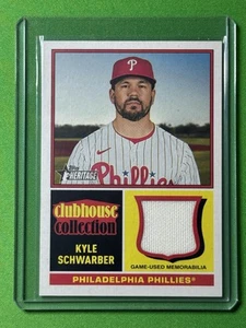 2025 Topps Heritage KYLE SCHWARZBER #CCR-KS Clubhouse Collection Relic Phillies - Bild 1 von 2