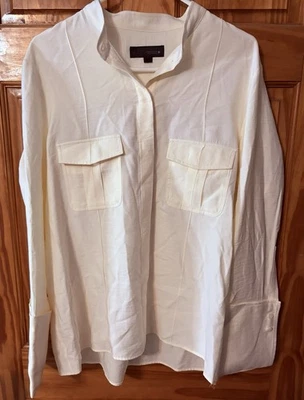 CAMISA FLUIDA CON BOLSILLOS ZARA 2819/349/712 Crudo Grande Túnica Top Foto 1 de 4