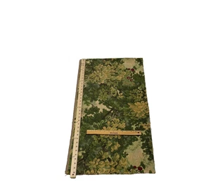 SCALAMANDRE MARLY FOREST GREENS MULTIUSE EXCLUSIVE FABRIC REMNANT 34" L X 17"W - Picture 1 of 1