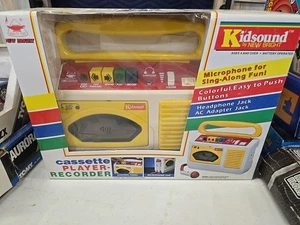 Vintage New Bright Kidsound Cassette Player With Mic In Original Box! - Picture 1 of 2