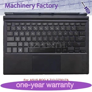 Für ASUS ROG X Flow Z13 GZ301ZA (Jahr 2022) US Tastatur Handauflage mit Hintergrundbeleuchtung - Bild 1 von 6
